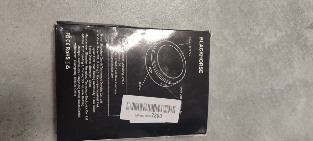Blackhorse TaNix-07 adapter bezprzewodowy odbiornik Bluetooth AUX RCA