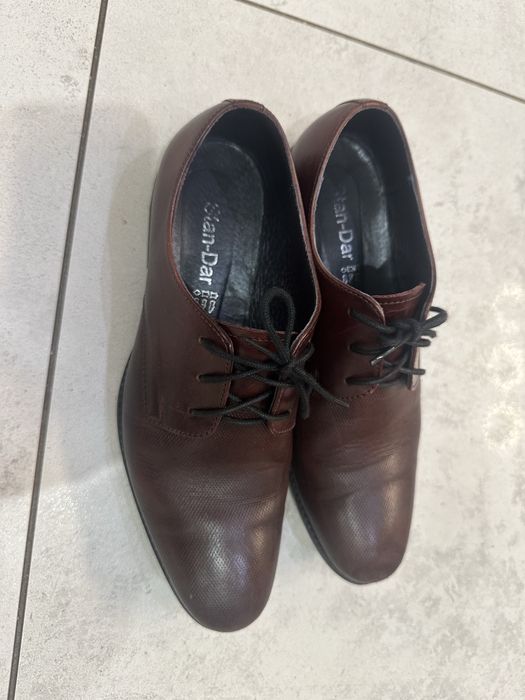 Skórzane eleganckie buty dla chłopca rozm. 36 do komunii