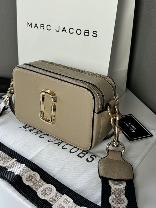 Жіноча сумка Marc Jacobs через плече женская сумка кроссбоди Люкс беж