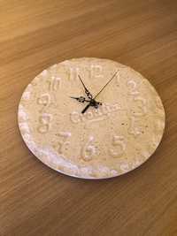 Zegar ścienny Croatia średnica 30 cm bialy kamień