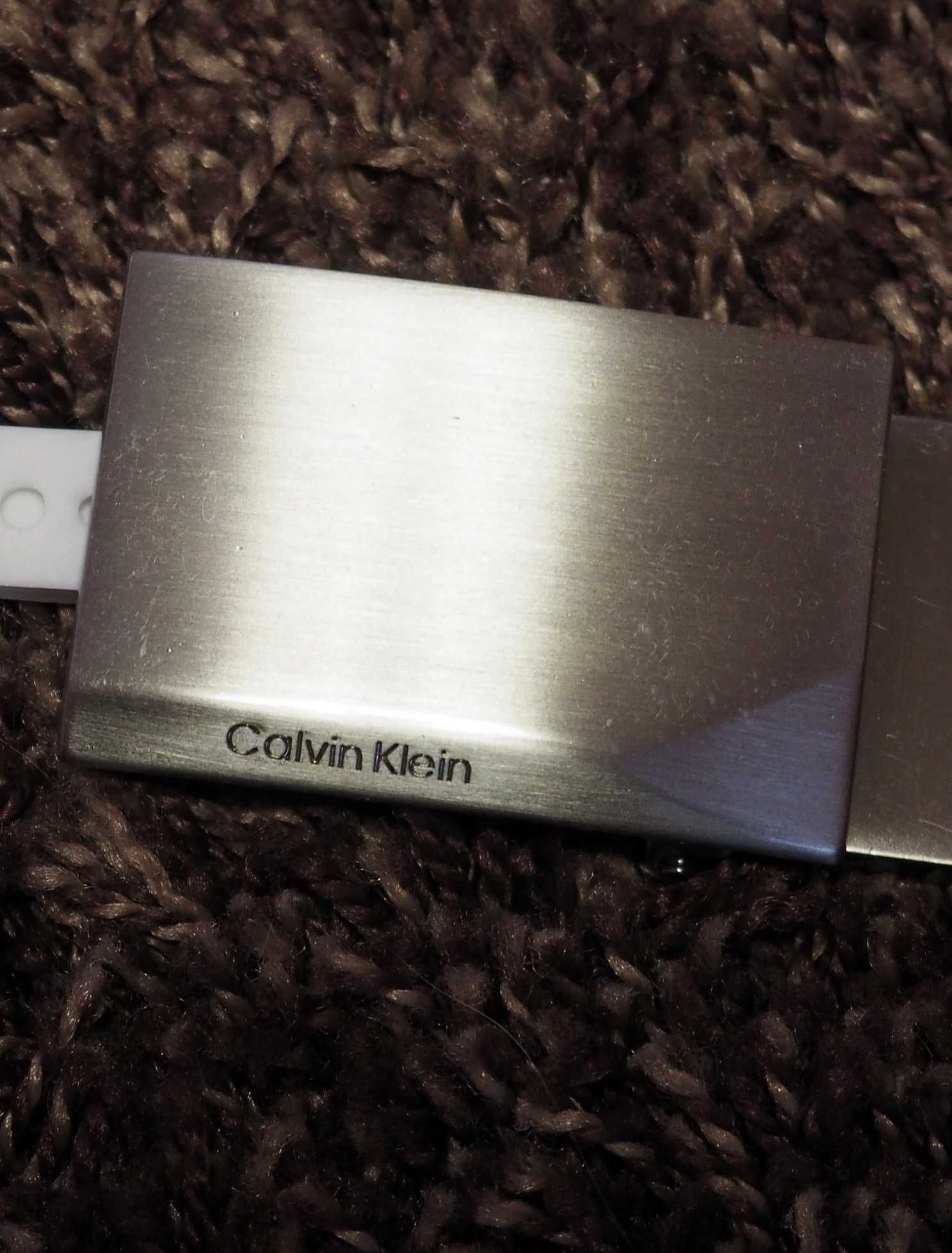 Оригінальний двосторонній шкіряний ремінь Calvin Klein 116 см чорний