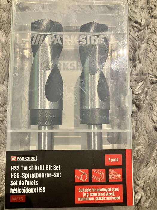 PARKSIDE zestaw wierteł HSS 26 mm i 28 mm PASP 4 A1 WWS