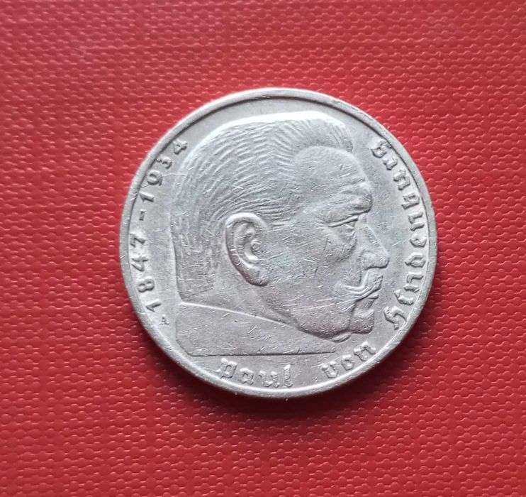 III Rzesza 2 marki 1938 - Srebro