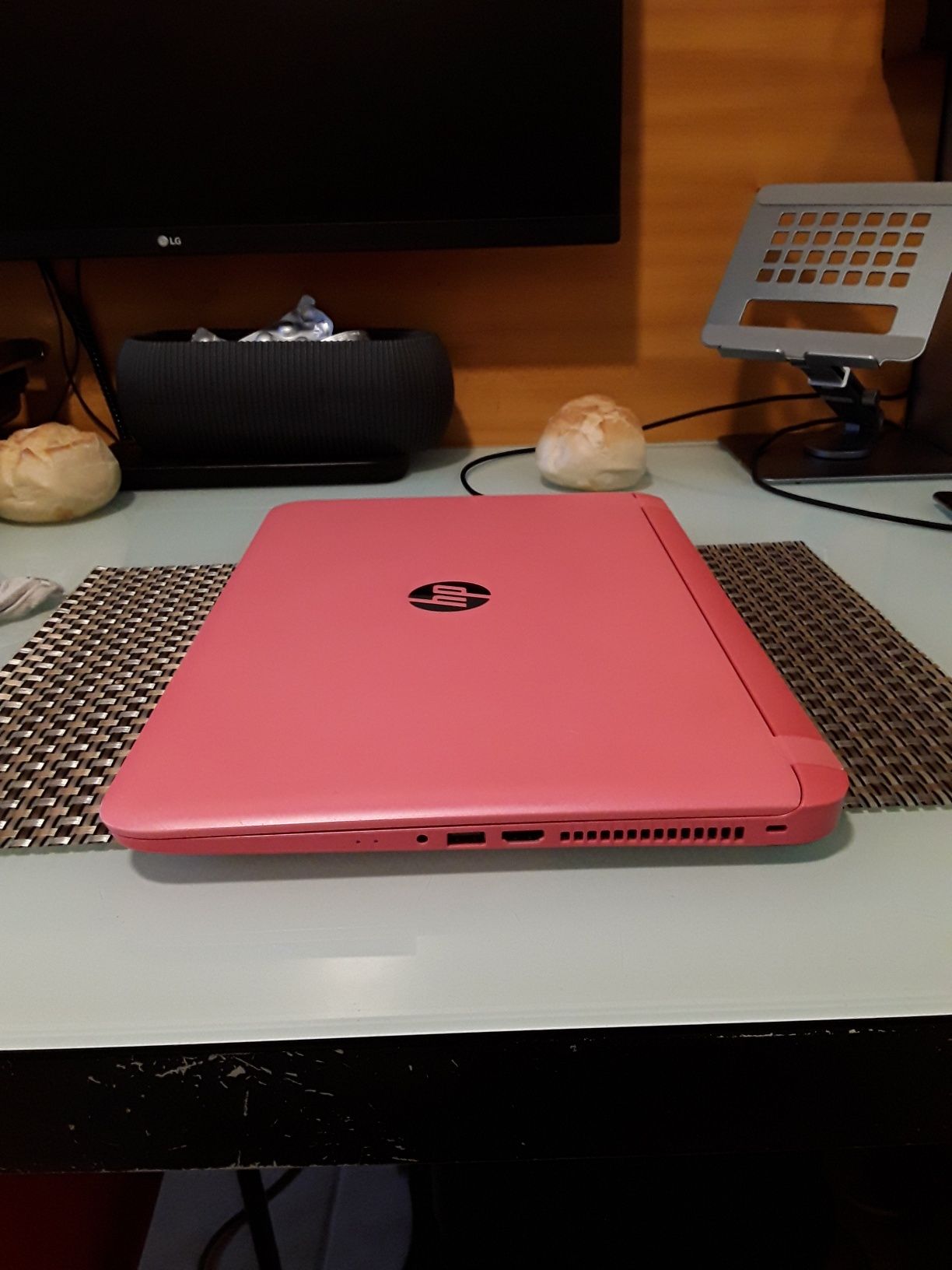 Portatil hp como novo.cor de rosa.