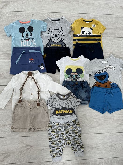 Paka ubranek niemowlęcych chłopięcych rozmiar 68 H&M Smyk C&A Lupilu