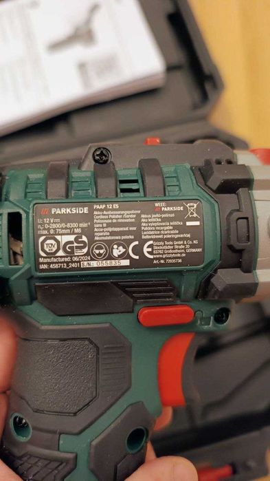 Polerka PARKSIDE PAAP 12 E5 12V – uszkodzona / na części