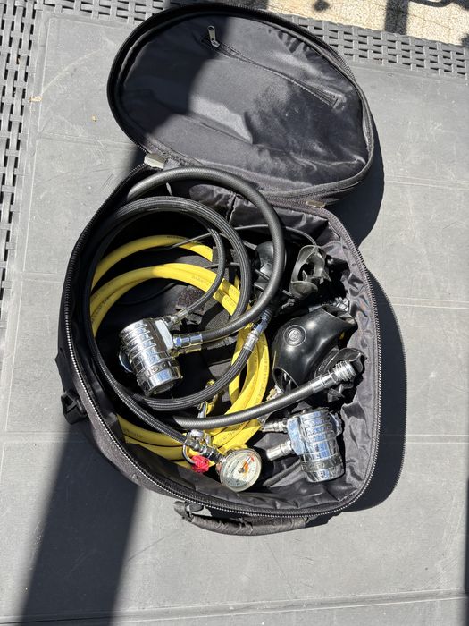 Zestaw automatów 2x (Apeks XTX50 apeks tek3) manometr scubapro