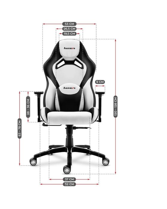 Nowy fotel gamingowy Huzaro Force 7.3 biały