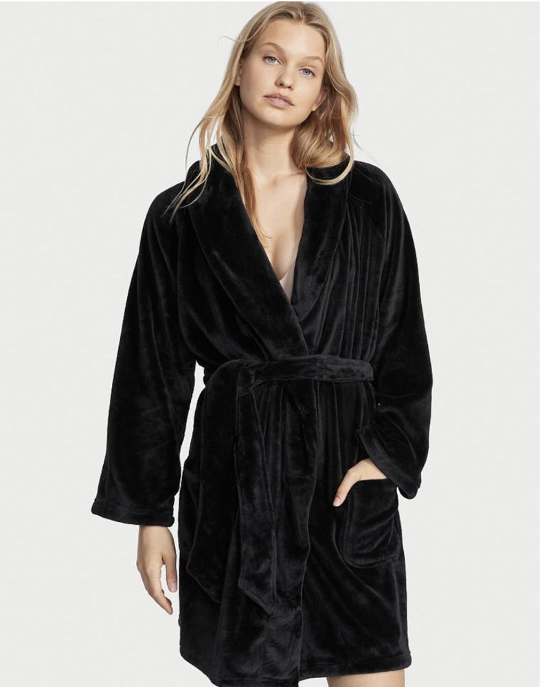 Короткий халатик short cozy robe victoria's secret оригинал