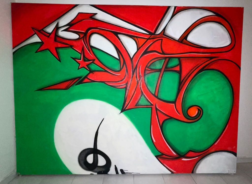 Quadro em graffiti