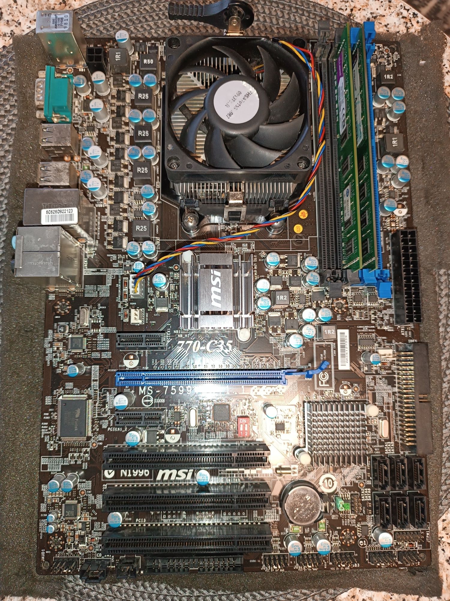 Материнская плата MSI 770-C45 + проц + ОЗУ