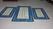 Arraiolos. Conjunto de tapetes de quarto novos , feitos á mão!