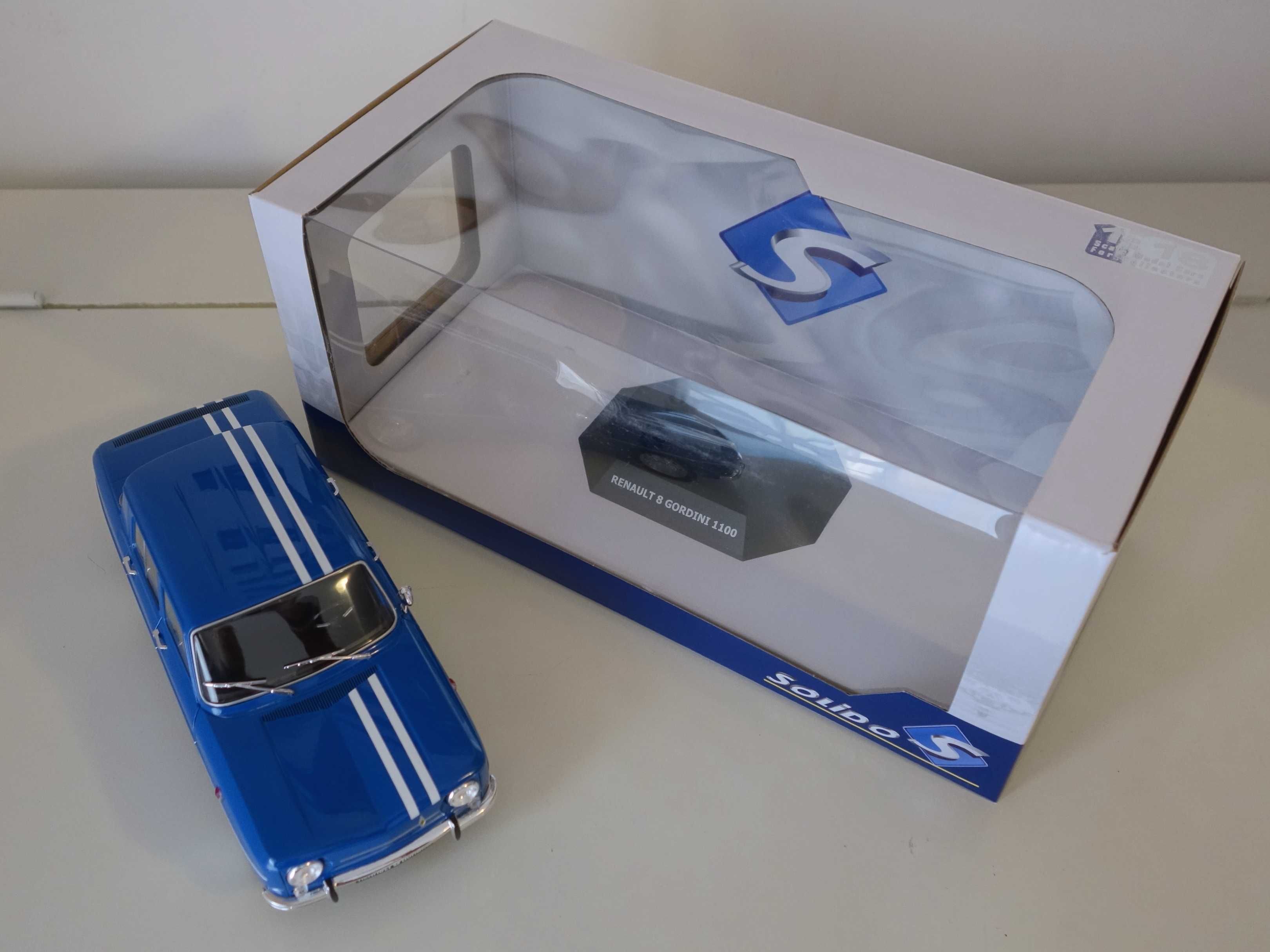 Miniatura de coleção Renault 8 Gordini, escala 1:18 - Solido