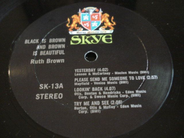 Vinil LP Ruth Brown - Black is Brown and Brown is Beautiful - Raro