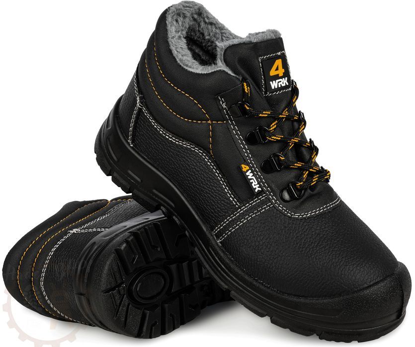 Zimowe BUTY ROBOCZE z metalem ochronne trzewiki ocieplane BHP 40