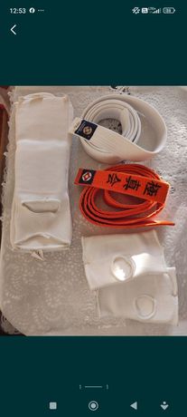 Pas karate biały pomarańczowy kyokushin