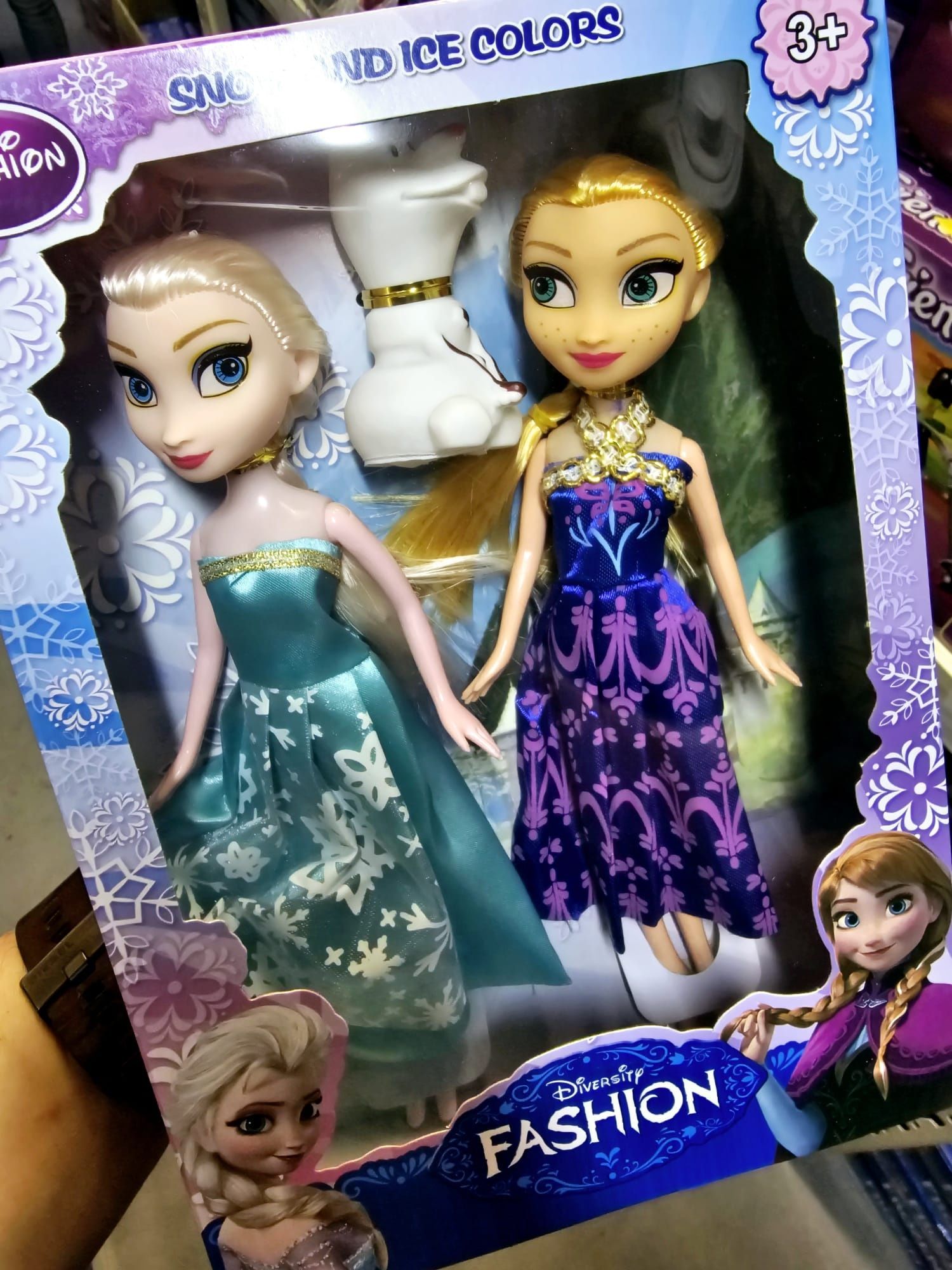 Nowy zestaw lalek z bajki Frozen Kraina Lodu - zabawki