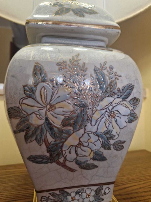 Lampa oriental Ginger Jar porcelana mosiądz