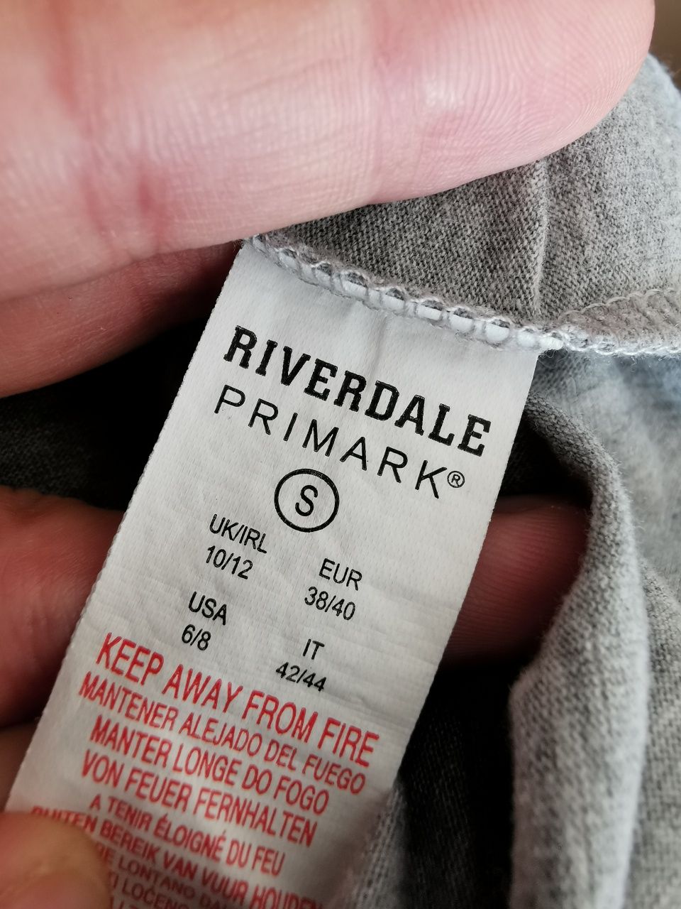 Szara koszulka t-shirt Riverdale Primark