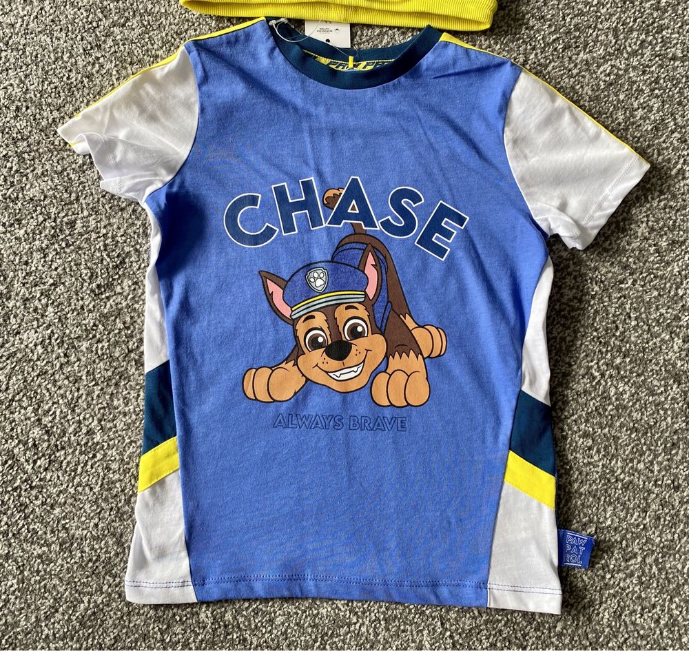 Spodenki T- shirt 122 cm Paw Patrol Psi 6- 7 lat F&F Disney CHASE