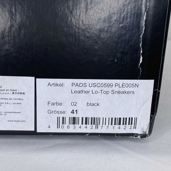 нові Philipp Plein Megastar Снікерcи FADS USC0599 PLE005N Чорний р. 41