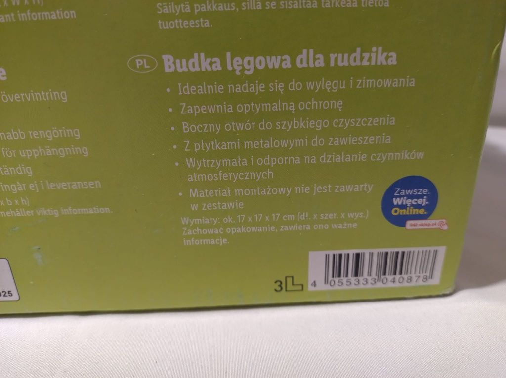 Karmnik budka lęgowa dla ptaków Zoofari