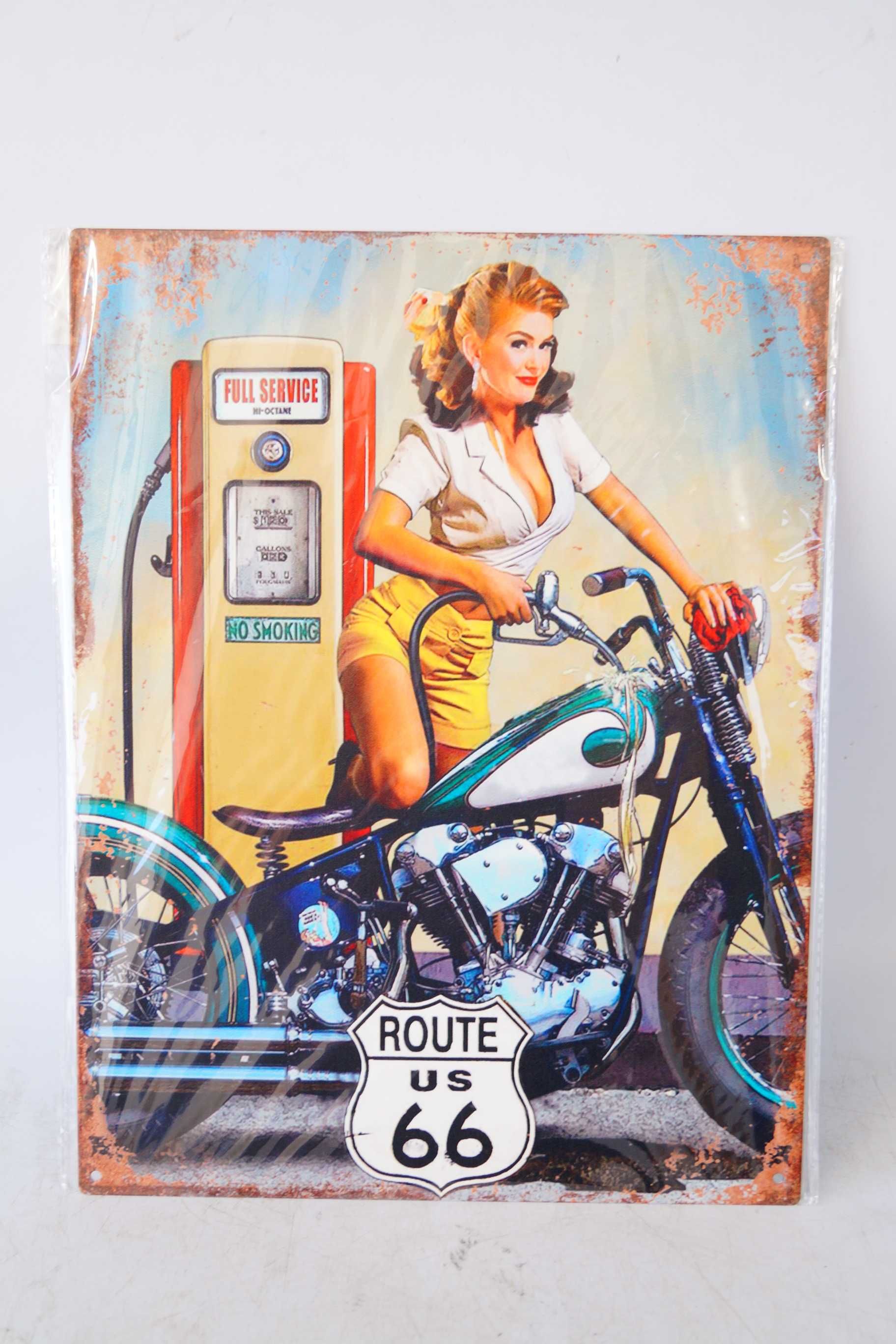 Plakat szyld metalowy 33/25 cm ROUTE 66