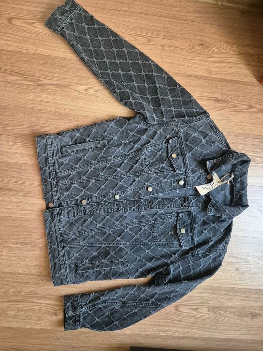 Kurtka jeans katana ręcznie malowana