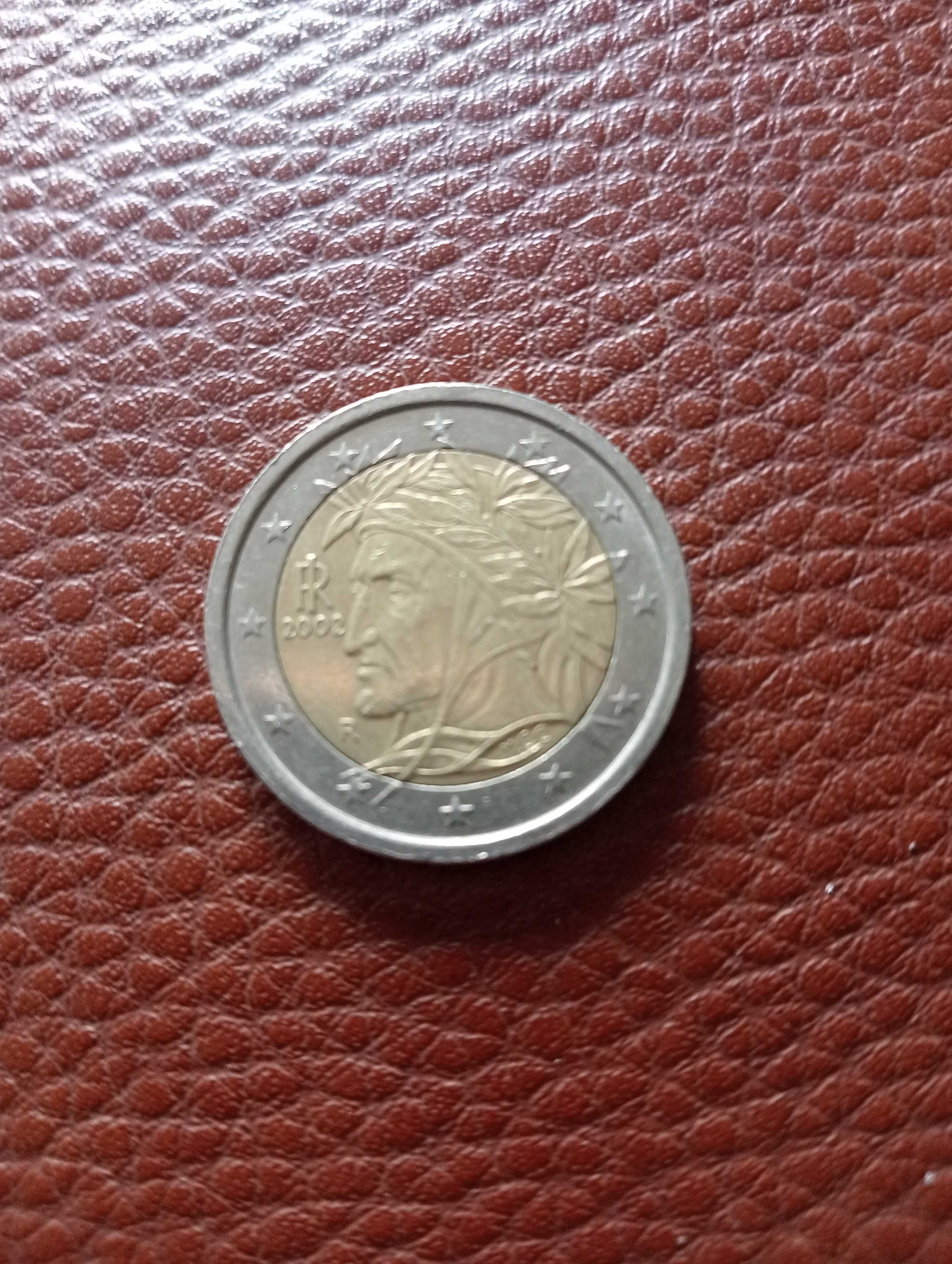 Moneda de euro 2 Dante italy