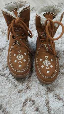 Шкіряні черевики уги Zara Kids girls 29 р кожание ботинки оригінал
