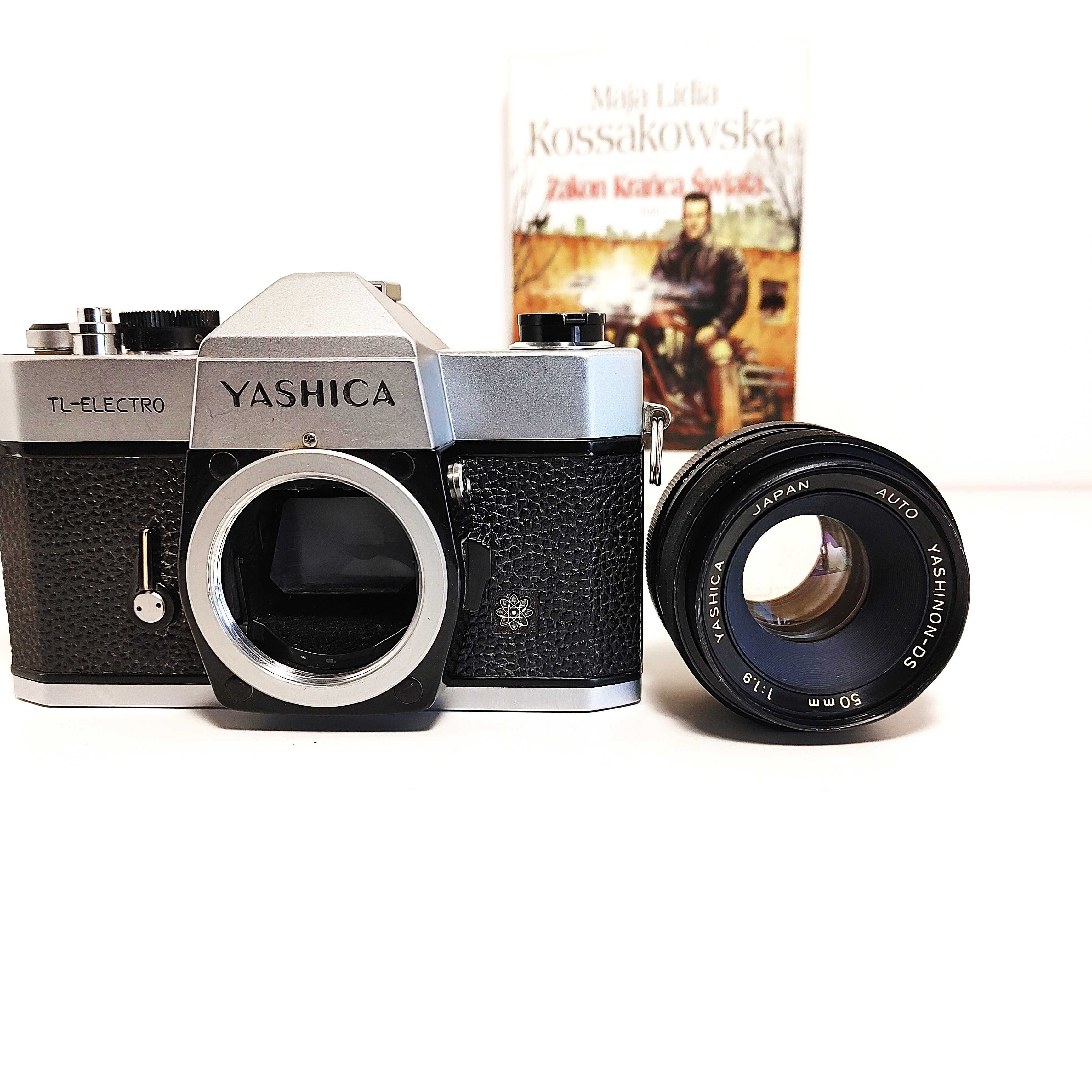 Zadbana Lustrzanka analogowa YASHICA TL Electro z Yashinon 50 mm 1:1,9