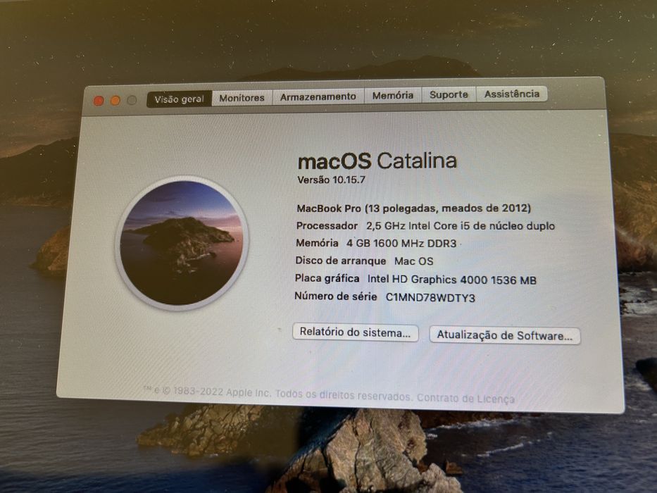Mac Book Pro 8gb intel core i5