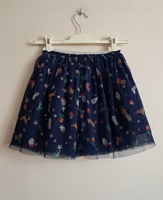 Spódniczka tiulowa świąteczna  110-116 cm