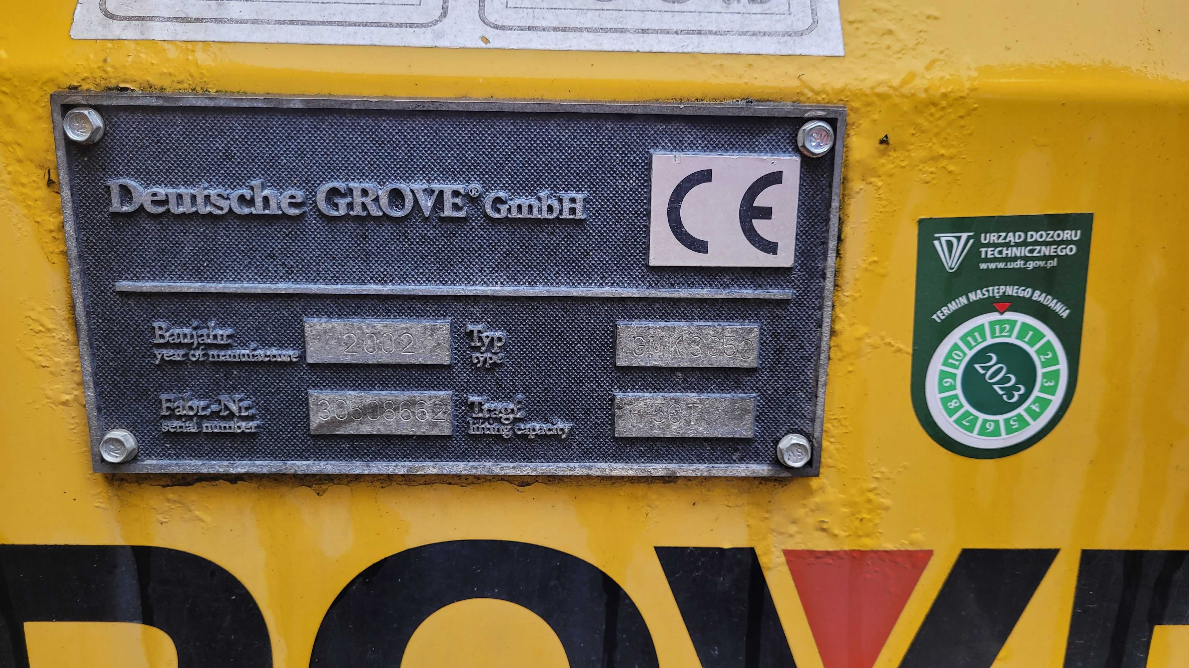 Żuraw samojezdny dźwig Grove GMK 3050 Ostateczna cena