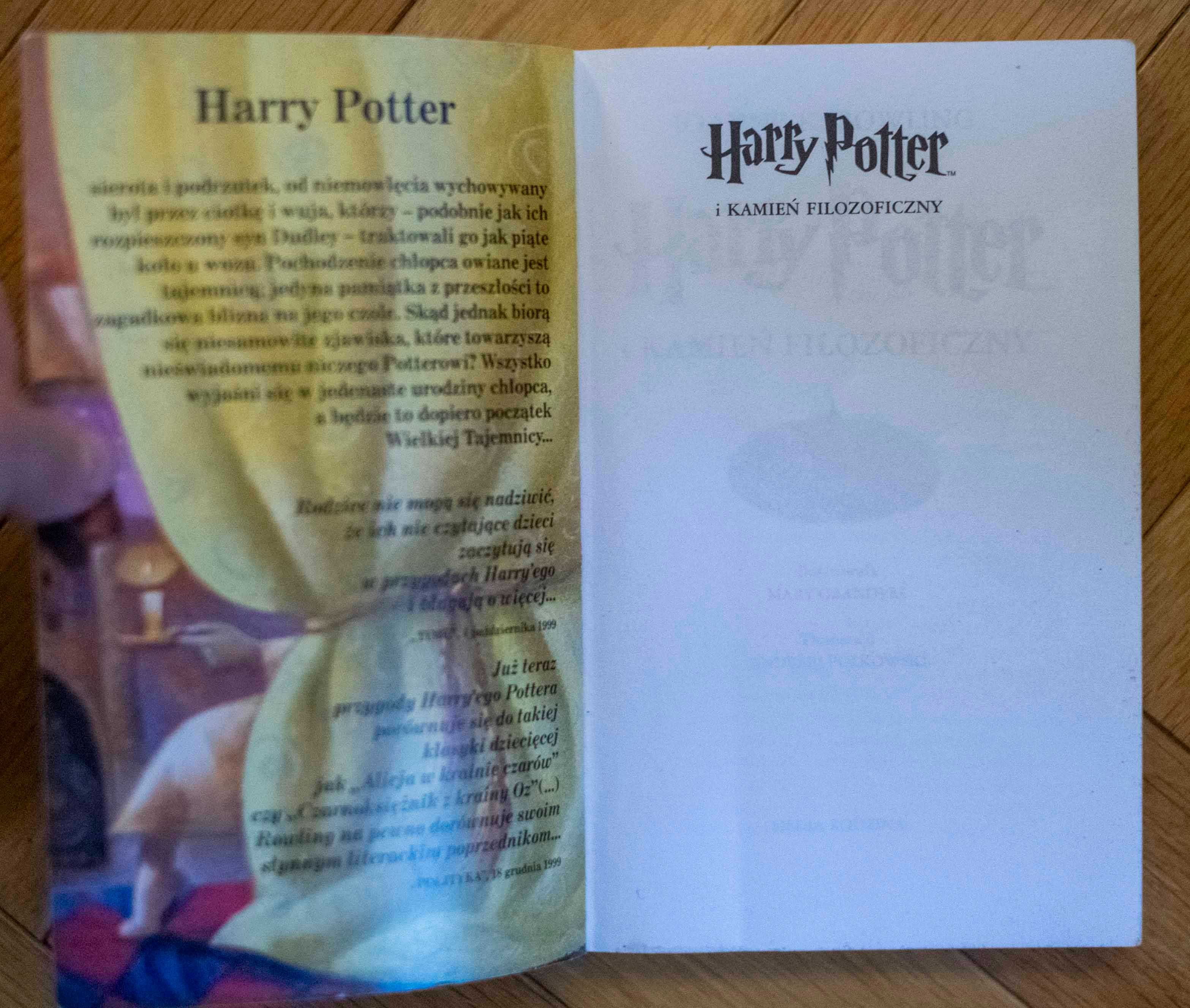 Harry Potter i Kamień Filozoficzny J.K. Rowling Media Rodzina 2000