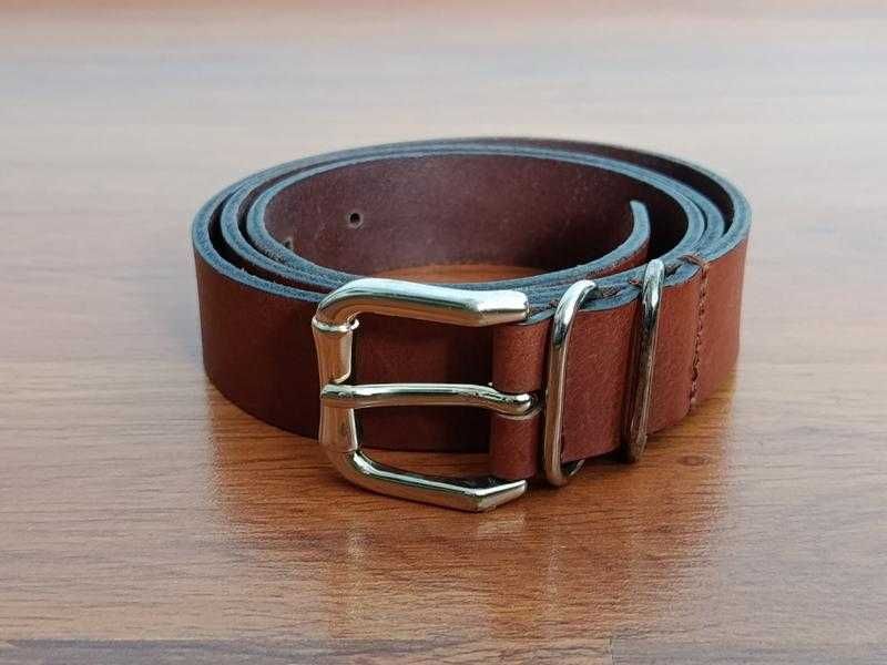Шкіряний ремінь Massimo Dutti, коричневий, L/90, Іспанія