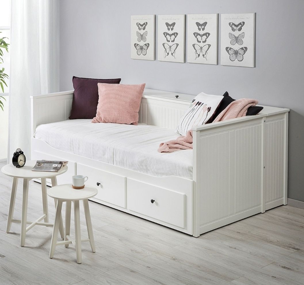 Łóżko Ikea Hemnes+2 materace+pojemnik na materac