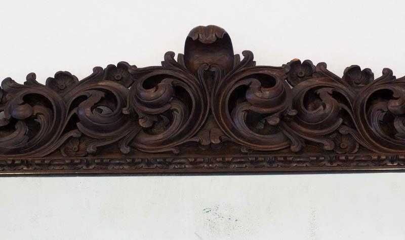 Espelho parede madeira de castanho