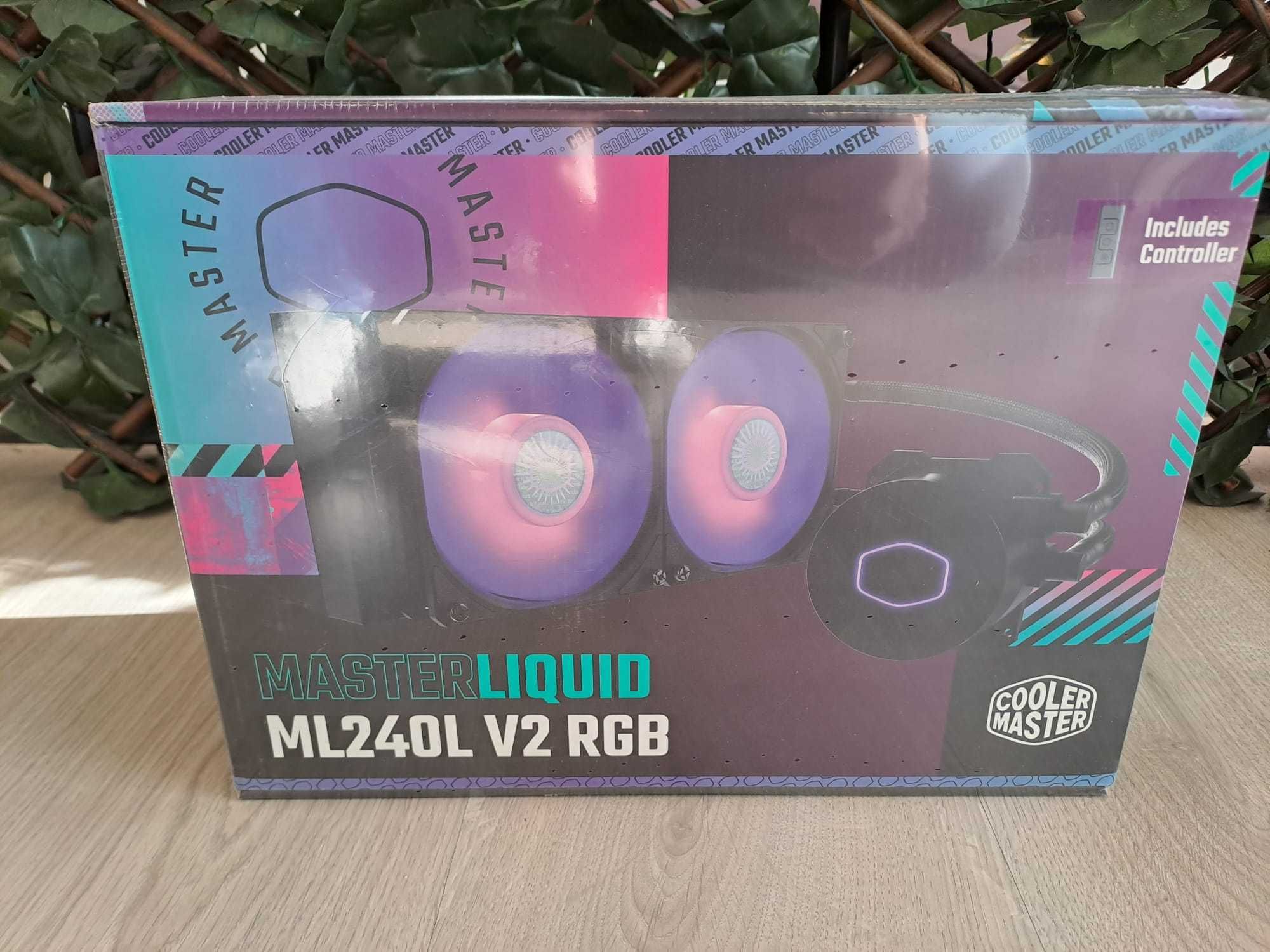 Water Cooler CPU Cooler Master MasterLiquid ML240L V2 RGB 240mm Preto