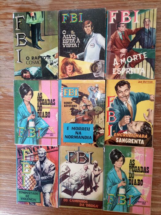 Livros da A.P.R., S.F.B.I., F.B.I., Detective, Gangsters !, etc.