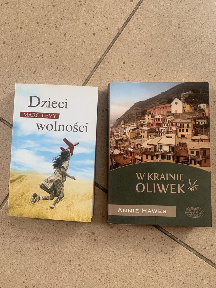 Książka zestaw dzieci wolności w krainie oliwek Marc Levy Annie Hawes