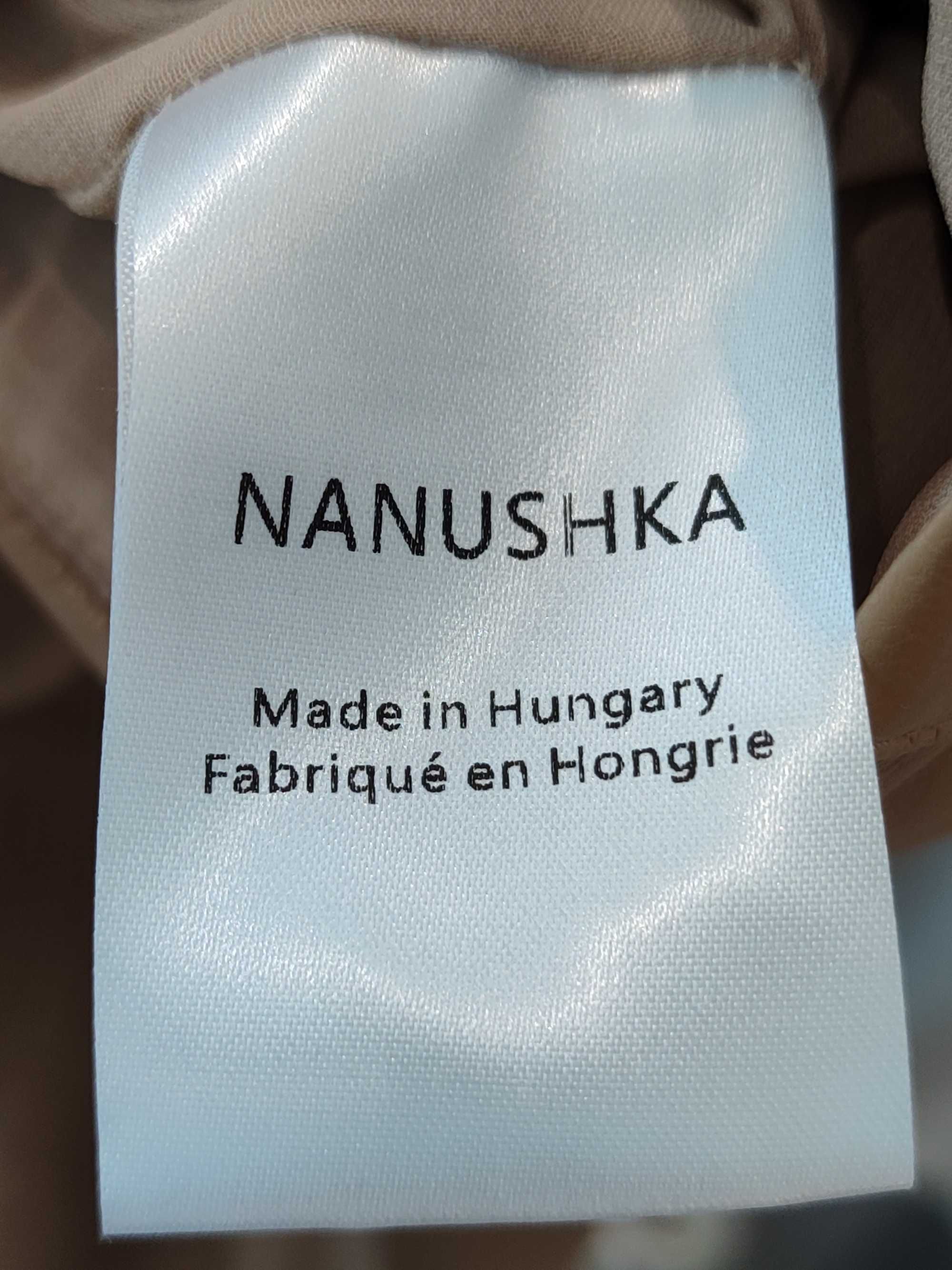 Спідниця Nanushka Malorie Vegan Leather Skirt Beige
