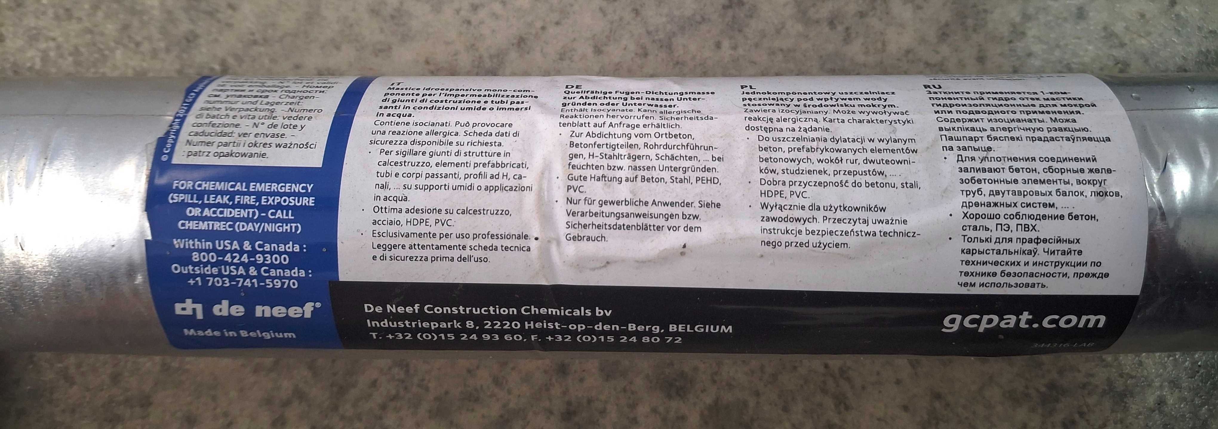 Swellseal Mastic WA uszczelniacz pęczniejący SILIKON