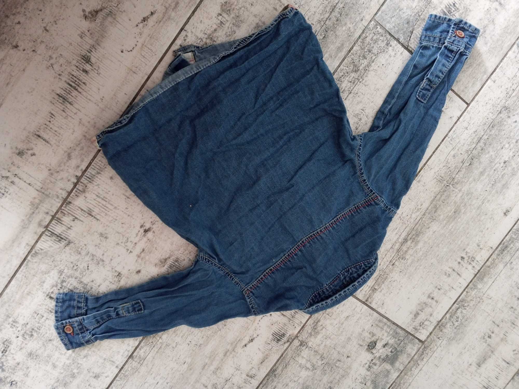 Koszula jeansowa denim chłopczyk długo rękaw 80 baby club c&A