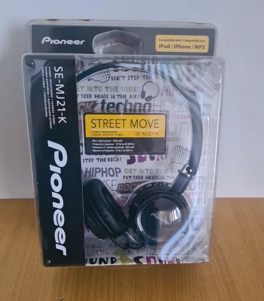 Fones de ouvido supra-auriculares Pioneer SE-MJ21-K (SEMJ21)