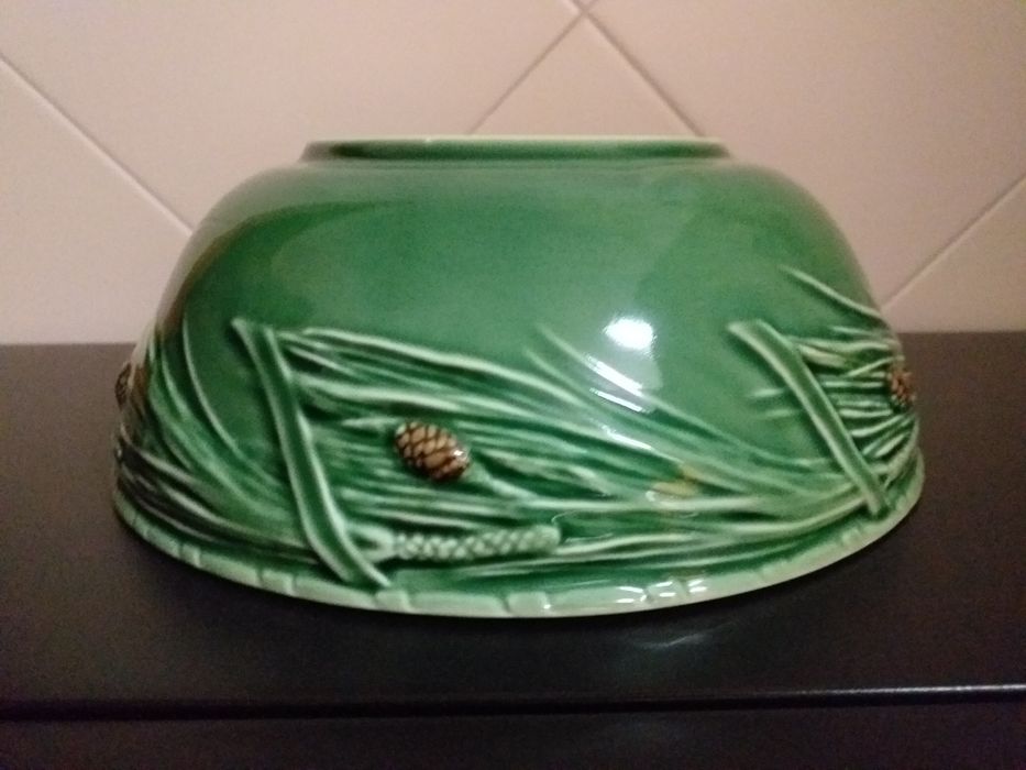 NOVO Saladeira tigela cerâmica Bordalo Pinheiro,23cm EM MÃO,VEJA ZONAS