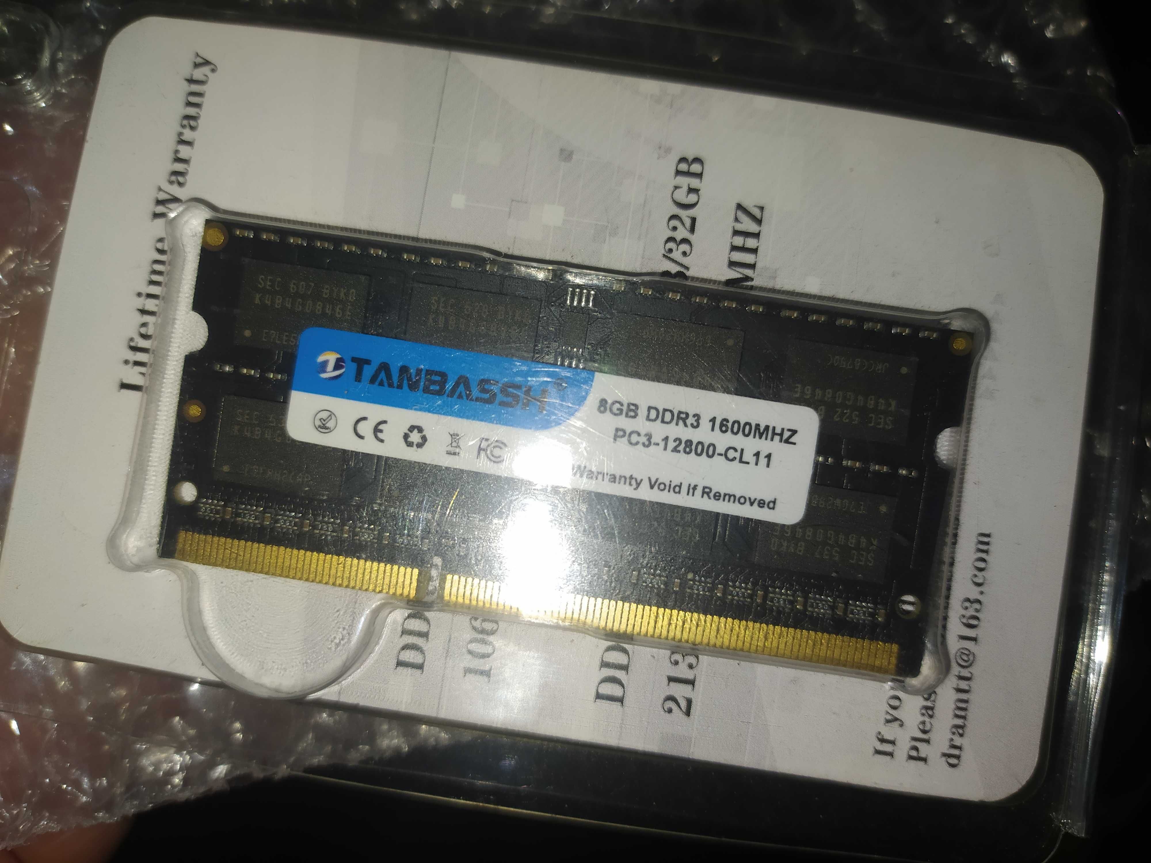 Нова DDR3 для ноутбуків 8 Gb 1,5v
