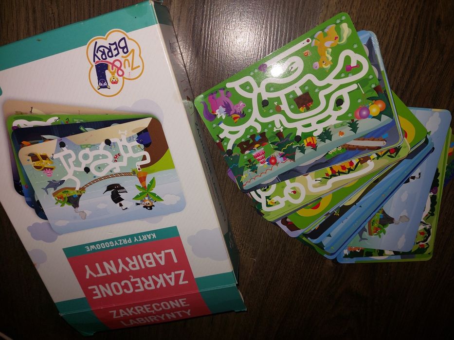 Karty przygodowe dla dzieci Zakręcone labirynty
