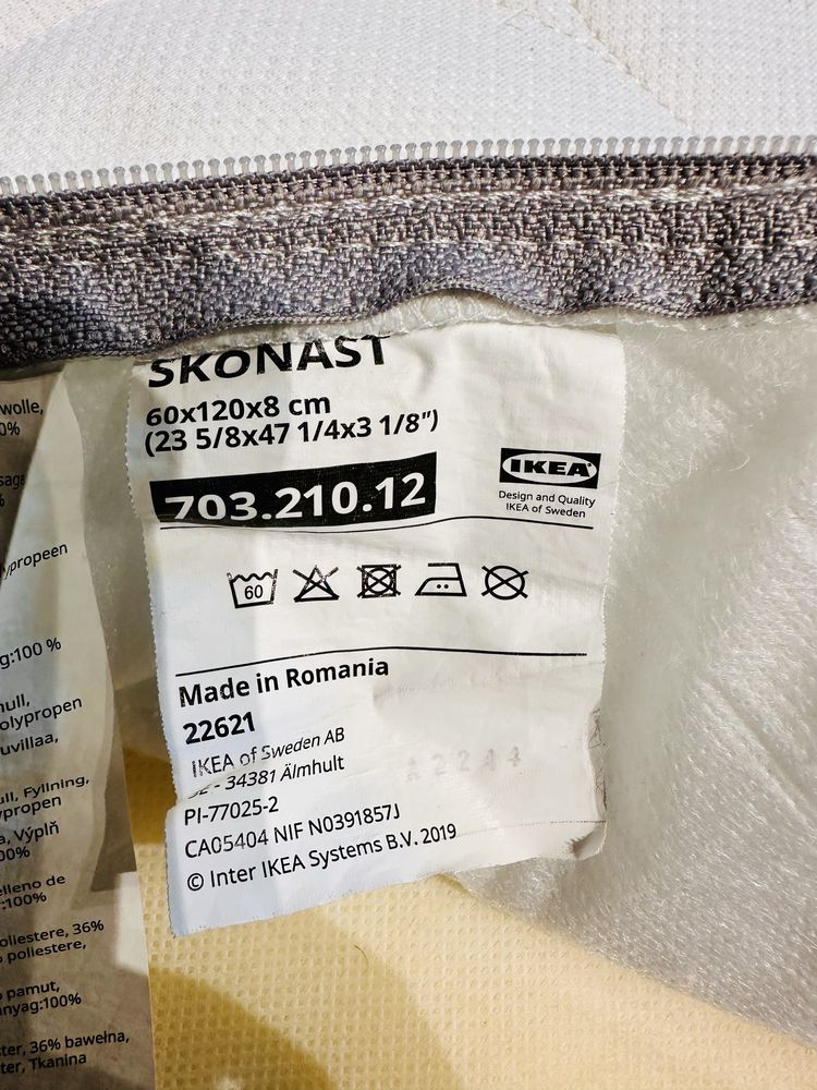 Łóżeczko Kinderkraft Mia + Materac IKEA Skönast 60x120 cm