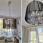 Lampa Glamour Kryształy Led